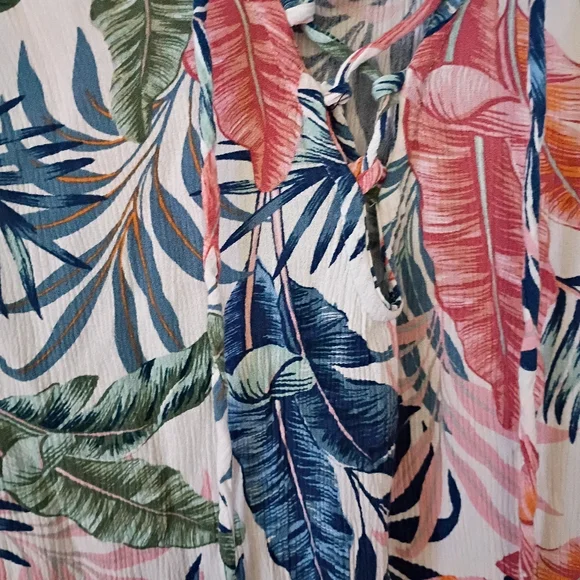 Raisins Multicolor Hooded Swim Cover-Upong Sleeves Wyth Hod. - Picture 2 of 4